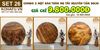 COMBO 3 MẶT BÀN TRÒN GỖ ME TÂY 90CM - SET 26