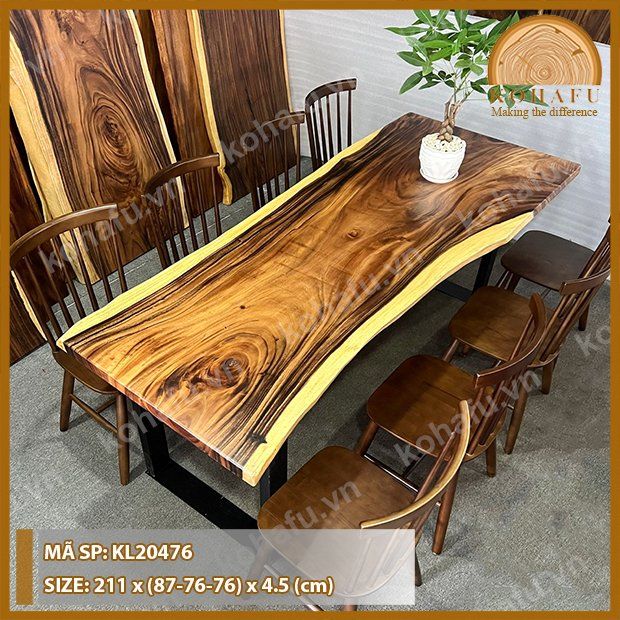 MẶT BÀN DÀI GỖ ME TÂY KL20476