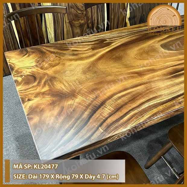 MẶT BÀN DÀI GỖ ME TÂY KL20477