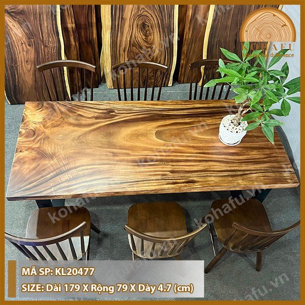 MẶT BÀN DÀI GỖ ME TÂY KL20477