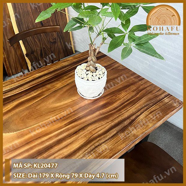 MẶT BÀN DÀI GỖ ME TÂY KL20477