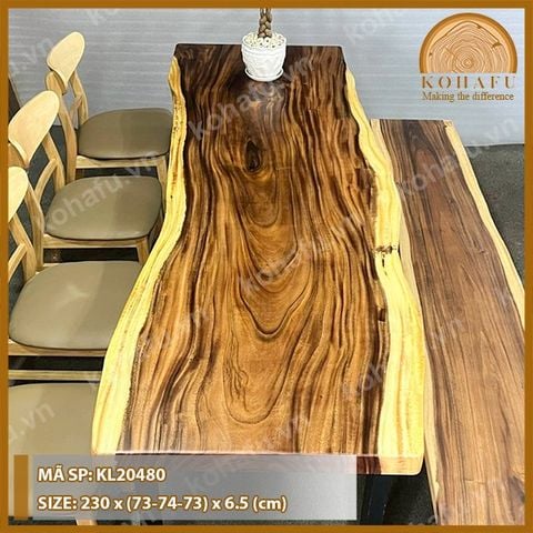 MẶT BÀN DÀI GỖ ME TÂY KL20480