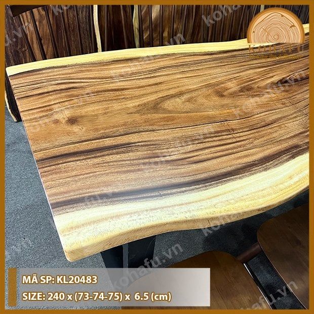 MẶT BÀN DÀI GỖ ME TÂY KL20483