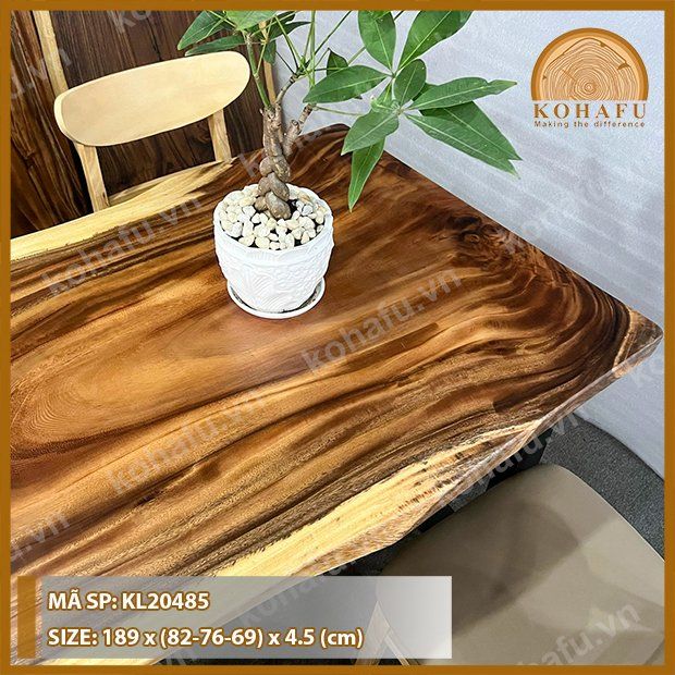 MẶT BÀN DÀI GỖ ME TÂY KL20485
