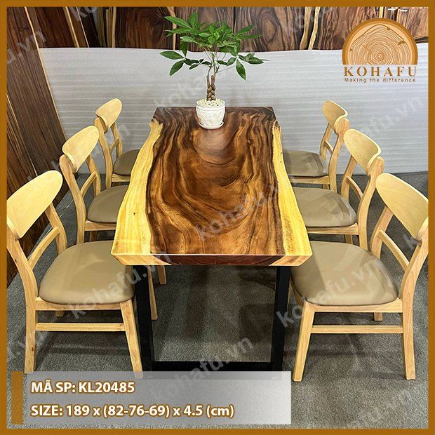 MẶT BÀN DÀI GỖ ME TÂY KL20485