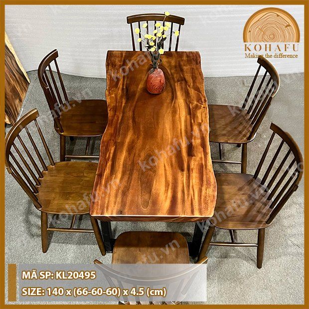 MẶT BÀN DÀI GỖ ME TÂY KL20495