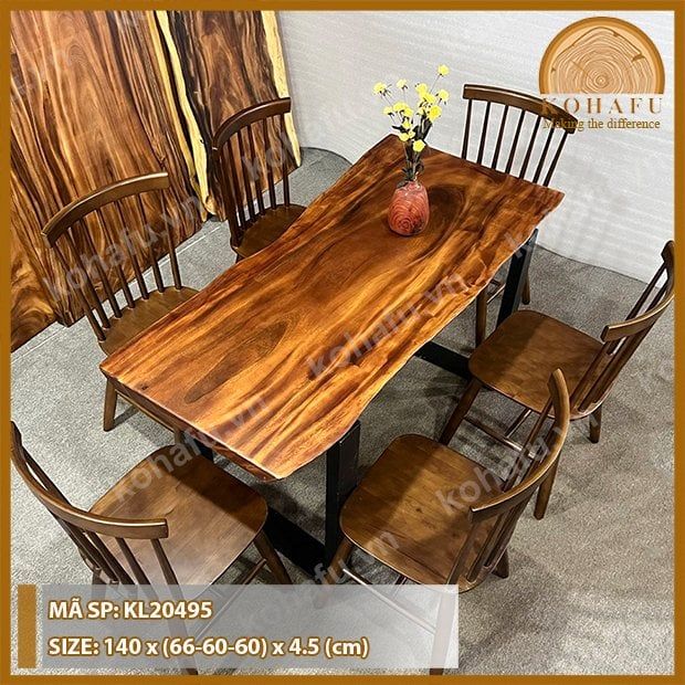 MẶT BÀN DÀI GỖ ME TÂY KL20495