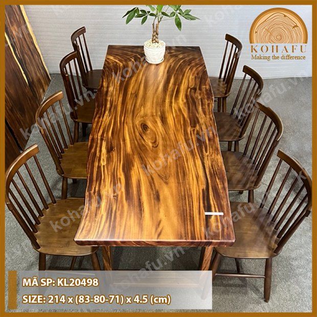 MẶT BÀN DÀI GỖ ME TÂY KL20498