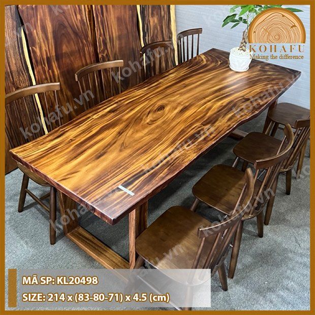 MẶT BÀN DÀI GỖ ME TÂY KL20498