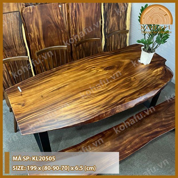 MẶT BÀN DÀI GỖ ME TÂY KL20505