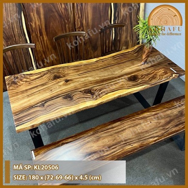 MẶT BÀN DÀI GỖ ME TÂY KL20506