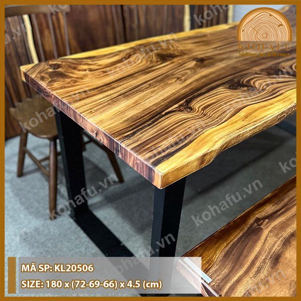 MẶT BÀN DÀI GỖ ME TÂY KL20506