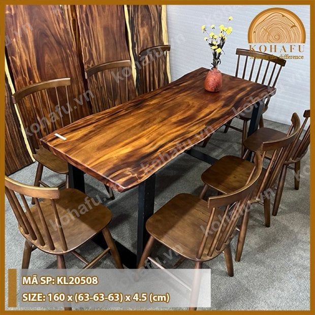 MẶT BÀN DÀI GỖ ME TÂY KL20508