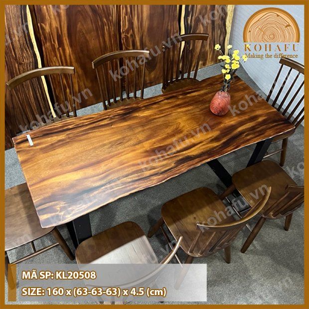 MẶT BÀN DÀI GỖ ME TÂY KL20508