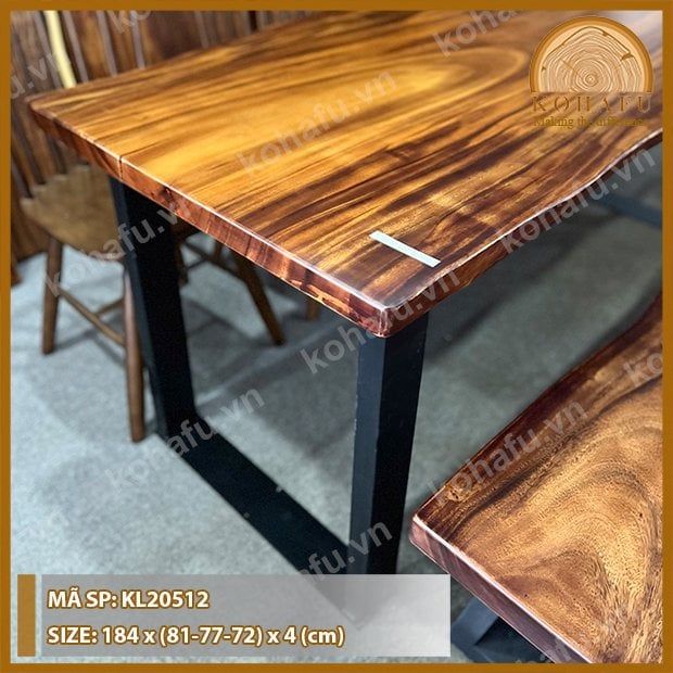 MẶT BÀN DÀI GỖ ME TÂY KL20512