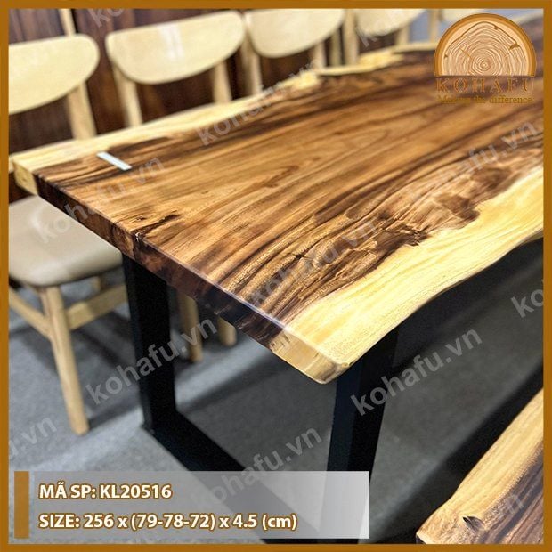 MẶT BÀN DÀI GỖ ME TÂY KL20516