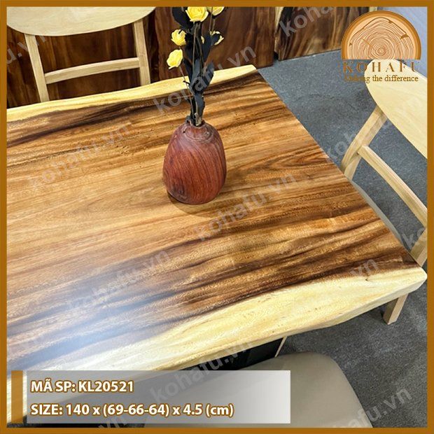 MẶT BÀN DÀI GỖ ME TÂY KL20521