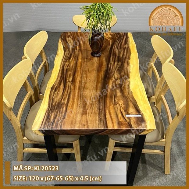 MẶT BÀN DÀI GỖ ME TÂY KL20523