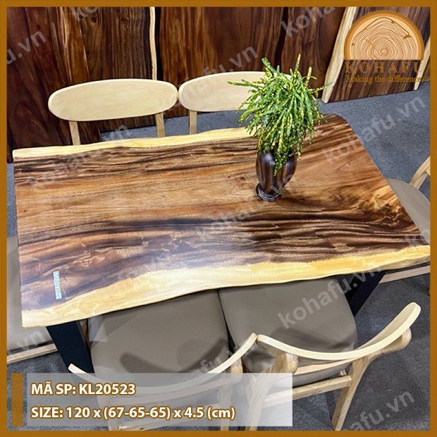 MẶT BÀN DÀI GỖ ME TÂY KL20523