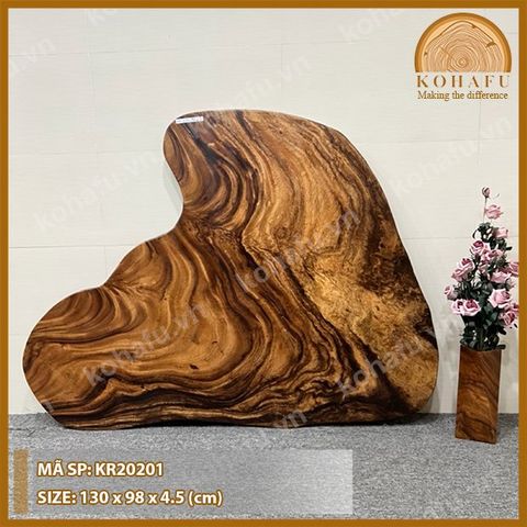 MẶT BÀN TRÒN GỖ ME TÂY KR20201