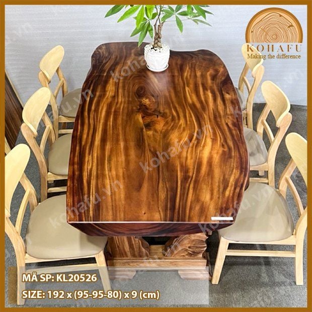 MẶT BÀN DÀI GỖ ME TÂY KL20526