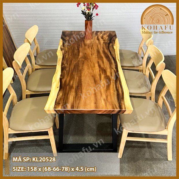 BỘ BÀN DÀI 6 GHẾ KL20528