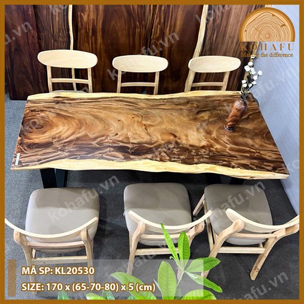 MẶT BÀN DÀI GỖ ME TÂY KL20530