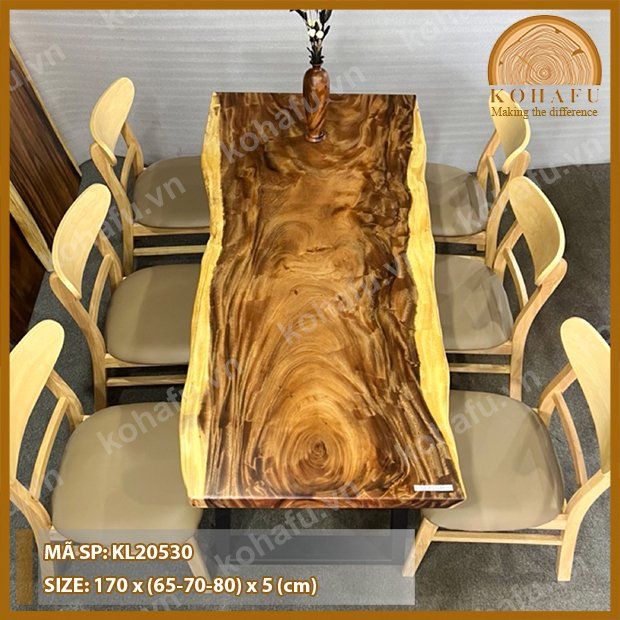 MẶT BÀN DÀI GỖ ME TÂY KL20530