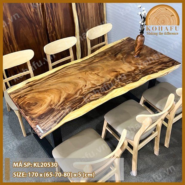 MẶT BÀN DÀI GỖ ME TÂY KL20530