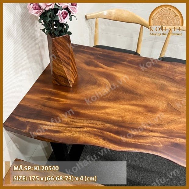 MẶT BÀN DÀI GỖ ME TÂY KL20540