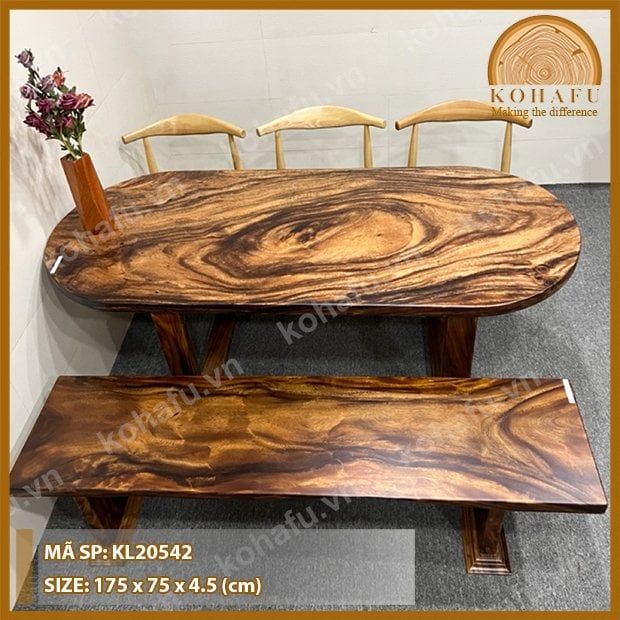 MẶT BÀN DÀI GỖ ME TÂY KL20542