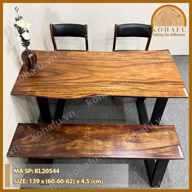 MẶT BÀN DÀI GỖ ME TÂY KL20544