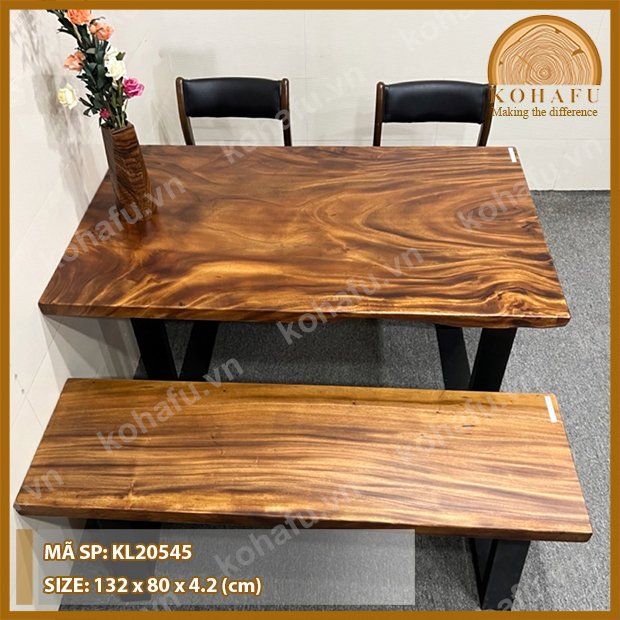 MẶT BÀN DÀI GỖ ME TÂY KL20545