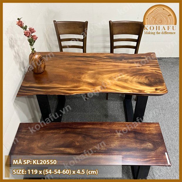MẶT BÀN DÀI GỖ ME TÂY KL20550