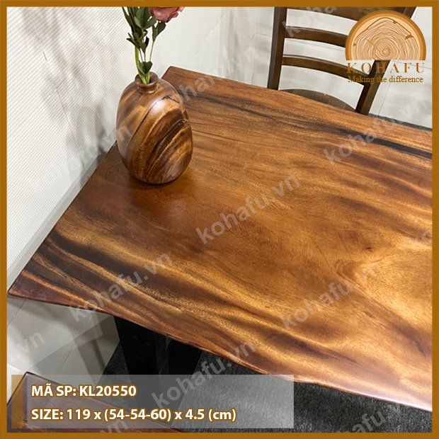 MẶT BÀN DÀI GỖ ME TÂY KL20550