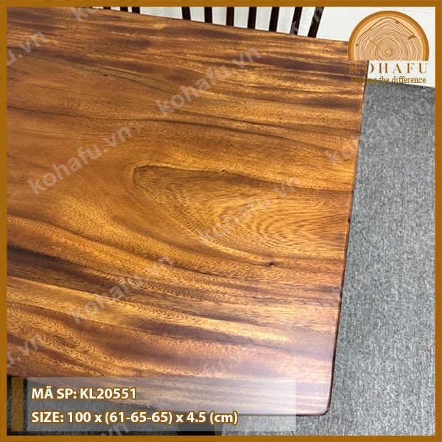 MẶT BÀN DÀI GỖ ME TÂY KL20551