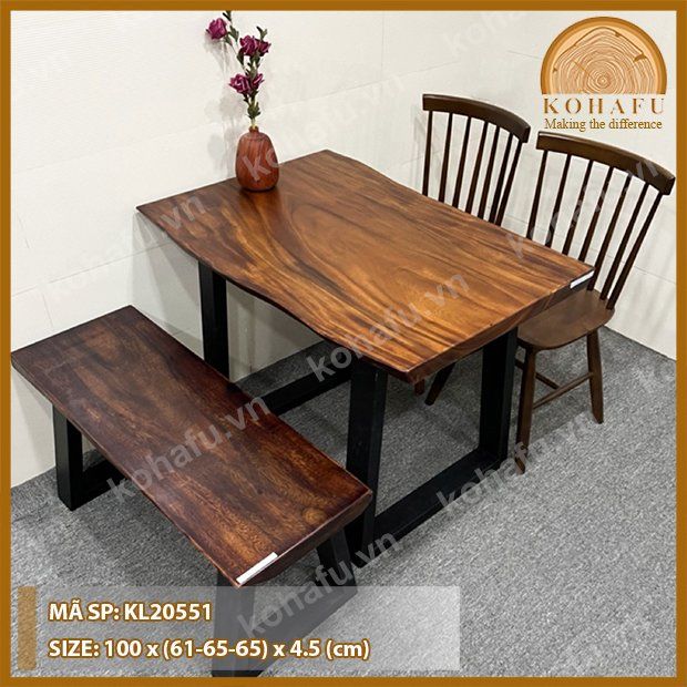 MẶT BÀN DÀI GỖ ME TÂY KL20551
