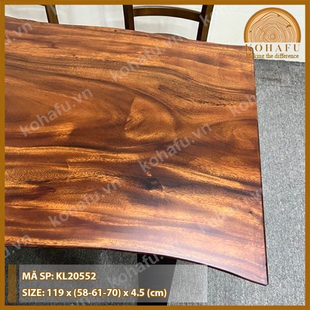 MẶT BÀN DÀI GỖ ME TÂY KL20552
