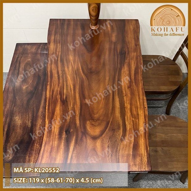 MẶT BÀN DÀI GỖ ME TÂY KL20552