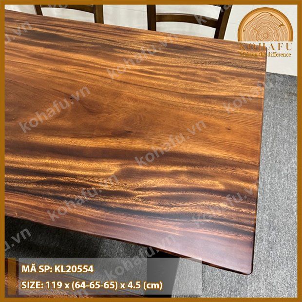 MẶT BÀN DÀI GỖ ME TÂY KL20554