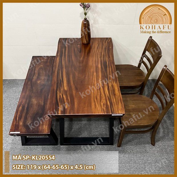 MẶT BÀN DÀI GỖ ME TÂY KL20554