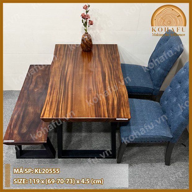 MẶT BÀN DÀI GỖ ME TÂY KL20555