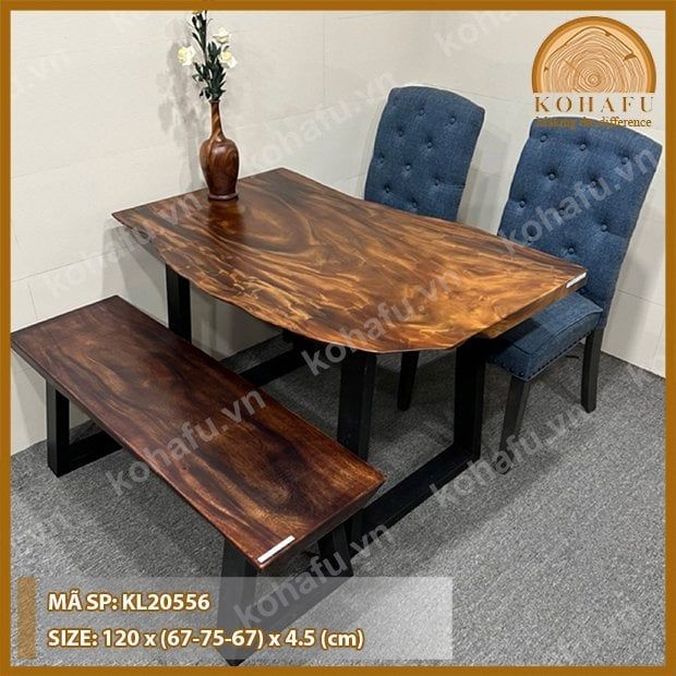 MẶT BÀN DÀI GỖ ME TÂY KL20556