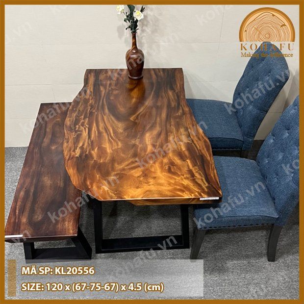 MẶT BÀN DÀI GỖ ME TÂY KL20556