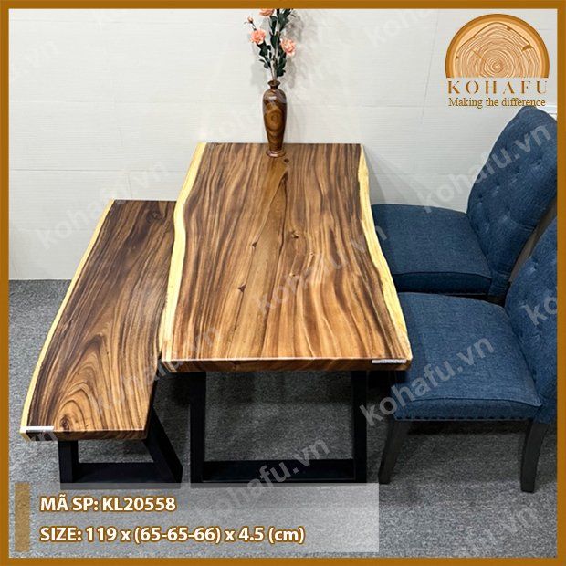 MẶT BÀN DÀI GỖ ME TÂY KL20558