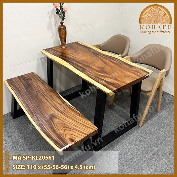 BỘ BÀN DÀI 4 GHẾ KL20561