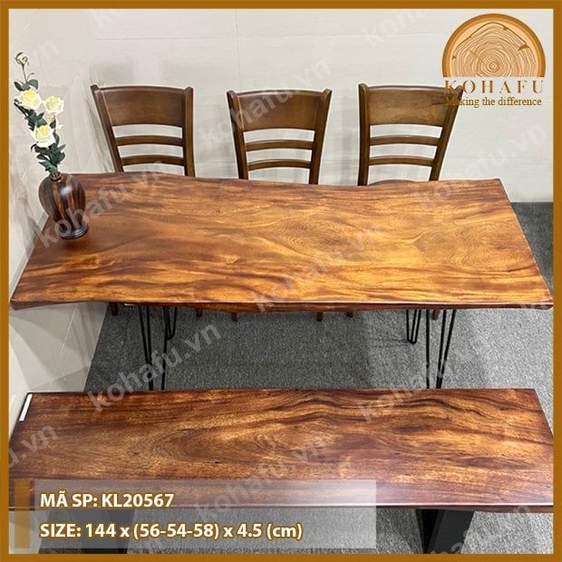 BỘ BÀN DÀI 6 GHẾ KL20567