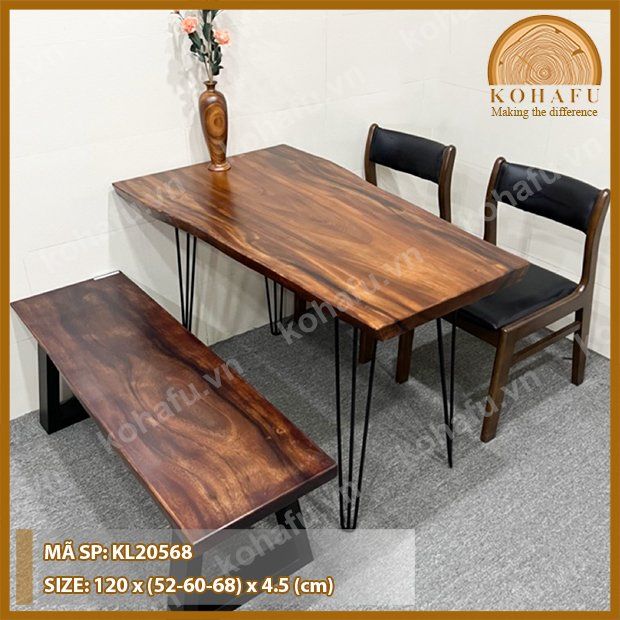 MẶT BÀN DÀI GỖ ME TÂY KL20568