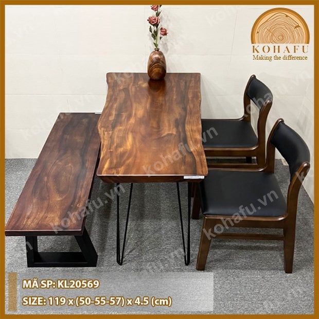 MẶT BÀN DÀI GỖ ME TÂY KL20569