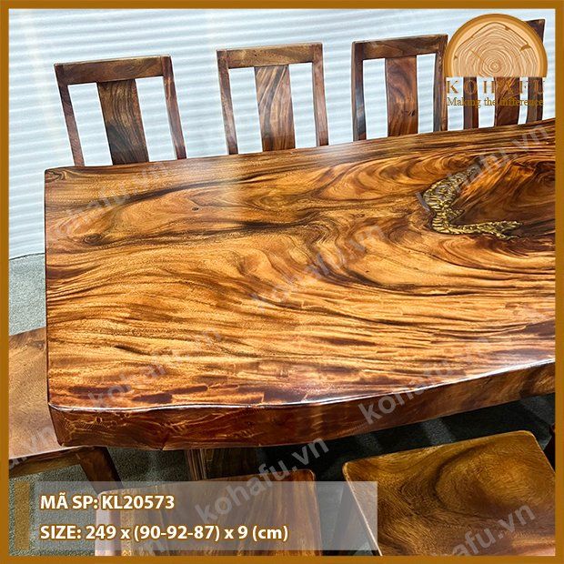 MẶT BÀN DÀI GỖ ME TÂY KL20573